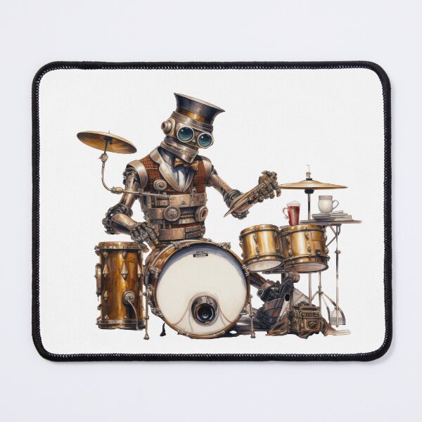 Item preview, Powered Jazz Cafe Band Drums designed and sold by SteamJazzCafe.