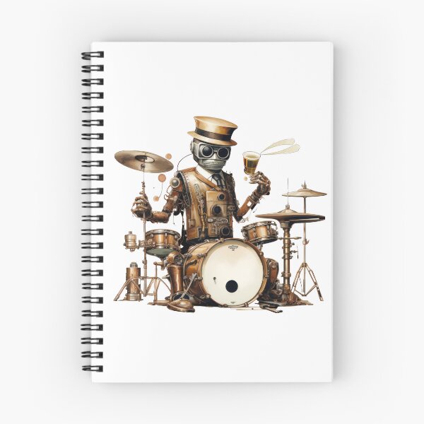 Item preview, Steam Powered Jazz Cafe Band Drums designed and sold by SteamJazzCafe.