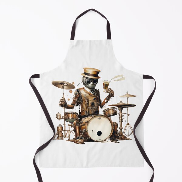 Item preview, Steam Powered Jazz Cafe Band Drums designed and sold by SteamJazzCafe.