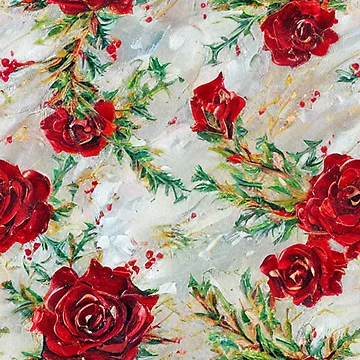 Artwork thumbnail, Pretty Roses by Poetic Patterns Studio