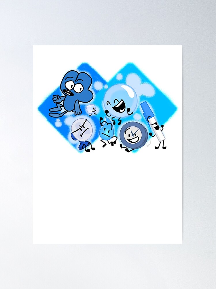 BFDI Characters  Poster for Sale by LadyShop0