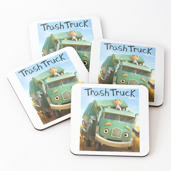 Item preview, hank and trash truck cartoon designed and sold by AgatheMerciless.