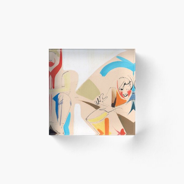 Jazz Groovy Musicians Playing Acrylic Block