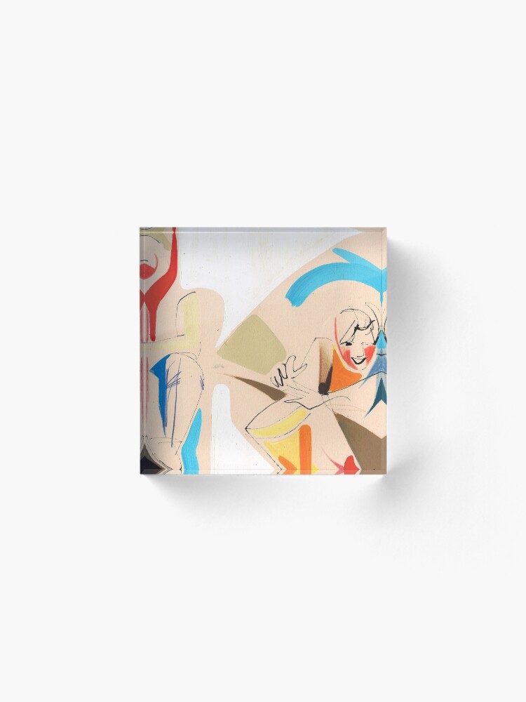 Alternate view of Jazz Groovy Musicians Playing Acrylic Block