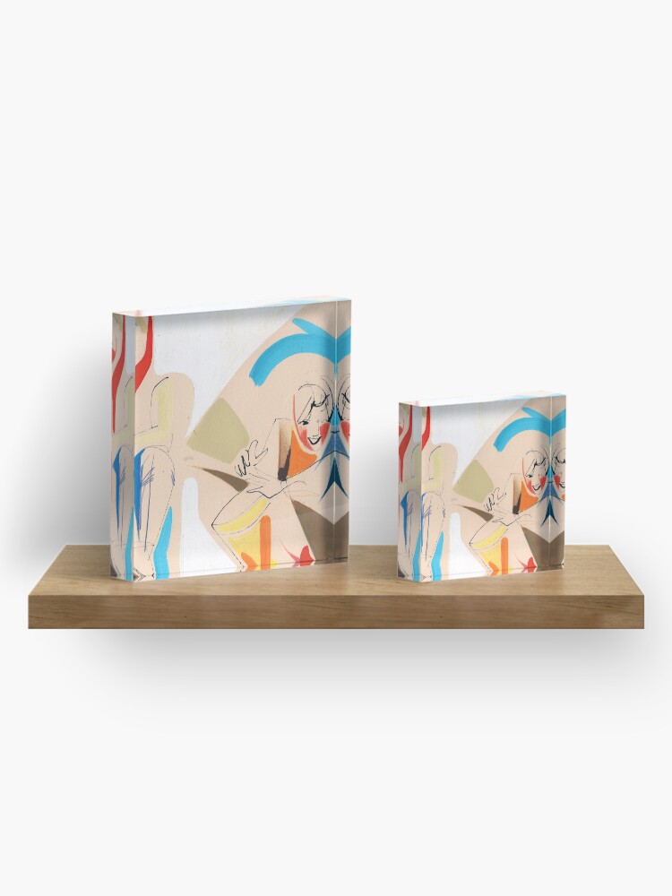 Alternate view of Jazz Groovy Musicians Playing Acrylic Block