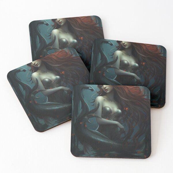 Item preview, Emergence: A Mermaid's Ascent Amidst Mythical Marine Wonders designed and sold by oanaunciuleanu.