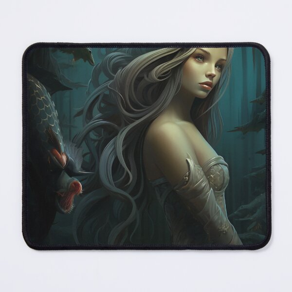 Item preview, Emergence: A Mermaid's Ascent Amidst Mythical Marine Wonders designed and sold by oanaunciuleanu.