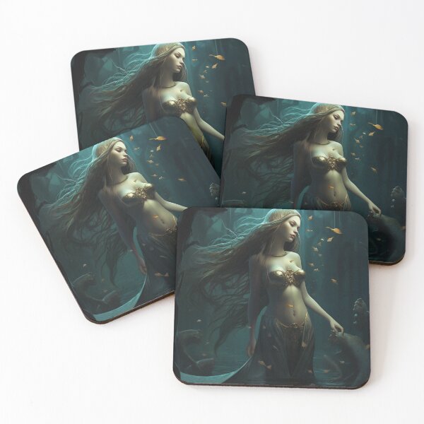 Item preview, Emergence: A Mermaid's Ascent Amidst Mythical Marine Wonders designed and sold by oanaunciuleanu.