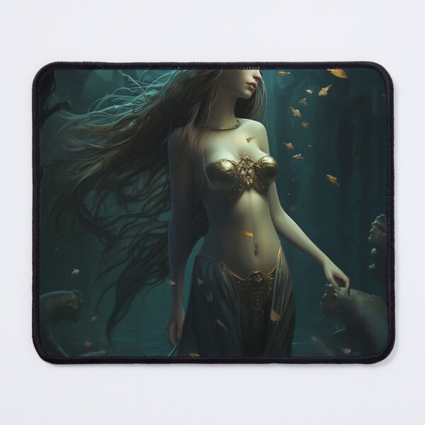 Item preview, Emergence: A Mermaid's Ascent Amidst Mythical Marine Wonders designed and sold by oanaunciuleanu.