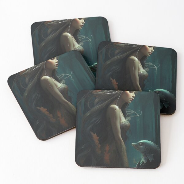 Item preview, Emergence: A Mermaid's Ascent Amidst Mythical Marine Wonders designed and sold by oanaunciuleanu.