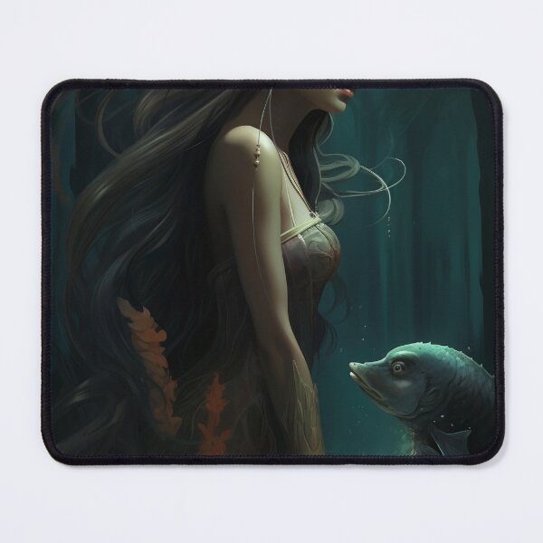 Item preview, Emergence: A Mermaid's Ascent Amidst Mythical Marine Wonders designed and sold by oanaunciuleanu.