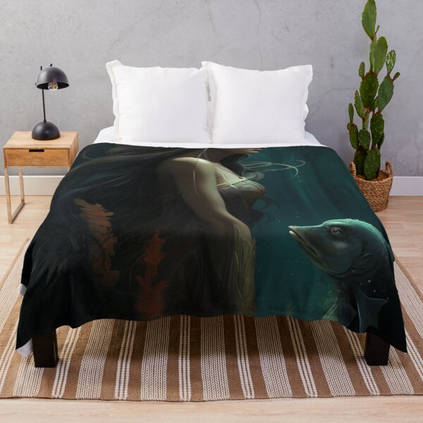 Item preview, Emergence: A Mermaid's Ascent Amidst Mythical Marine Wonders designed and sold by oanaunciuleanu.