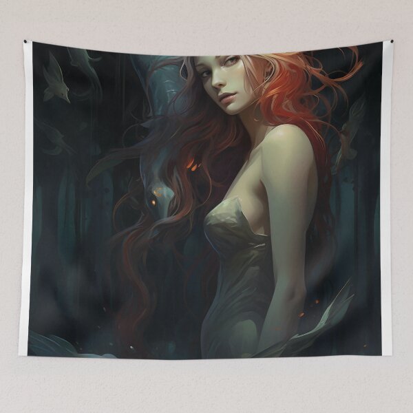 Item preview, Emergence: A Mermaid's Ascent Amidst Mythical Marine Wonders designed and sold by oanaunciuleanu.