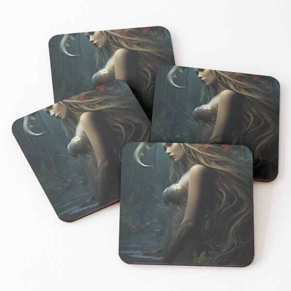 Item preview, Emergence: A Mermaid's Ascent Amidst Mythical Marine Wonders designed and sold by oanaunciuleanu.