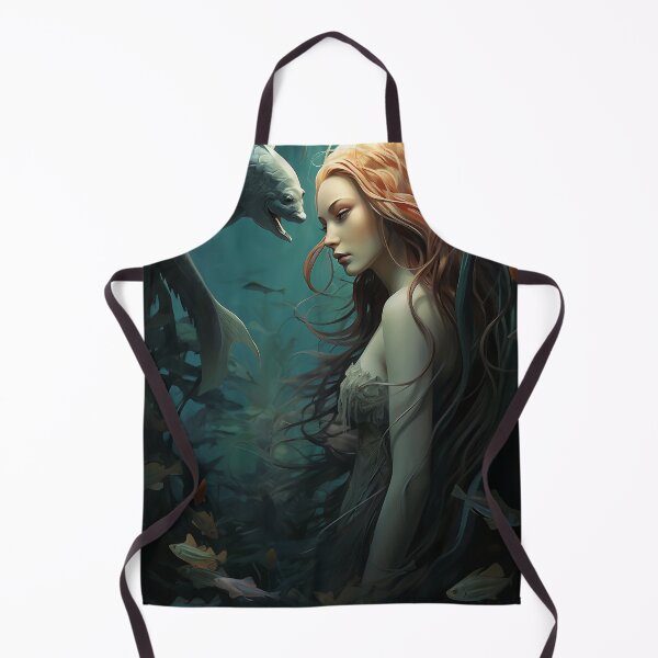 Item preview, Emergence: A Mermaid's Ascent Amidst Mythical Marine Wonders designed and sold by oanaunciuleanu.