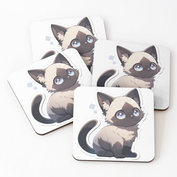 Item preview, Siamese cat asking food designed and sold by KNAA.