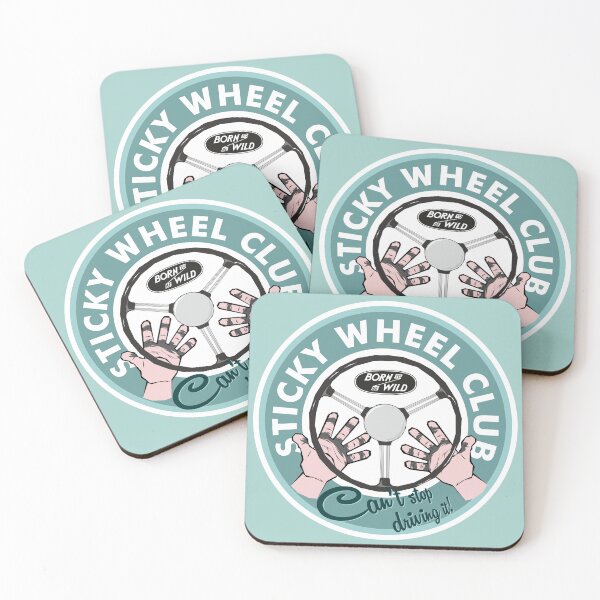 Item preview, The Sticky Wheel Club - Light Green designed and sold by Born (to be) Wild.