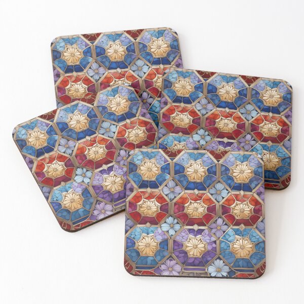 Item preview, Art Nouveau Flower Mosaic designed and sold by KeithHix.