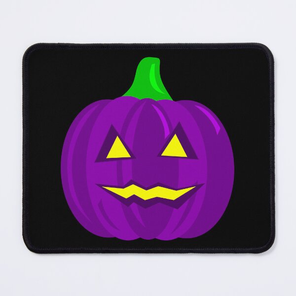 Item preview, creepy halloween pumpkin purple designed and sold by Gossip Rag.