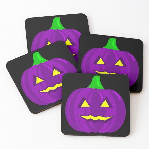 Item preview, creepy halloween pumpkin purple  designed and sold by Gossip Rag.