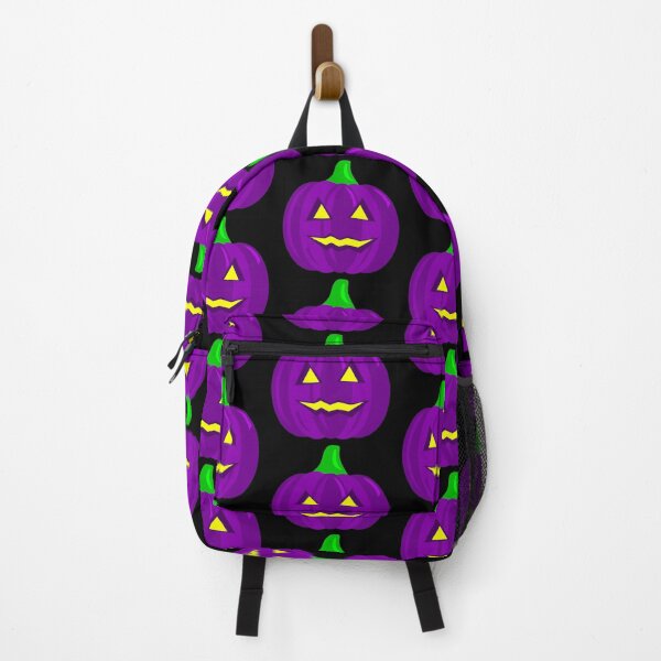 Item preview, creepy halloween pumpkin purple designed and sold by Gossip Rag.