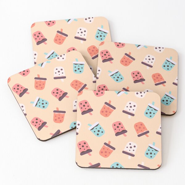 Item preview, Bubble Tea Pattern designed and sold by Wordsmith-Wear.