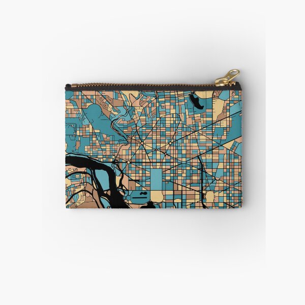 Item preview, Washington Map Pattern in Mid Century Pastel designed and sold by PatternMaps.