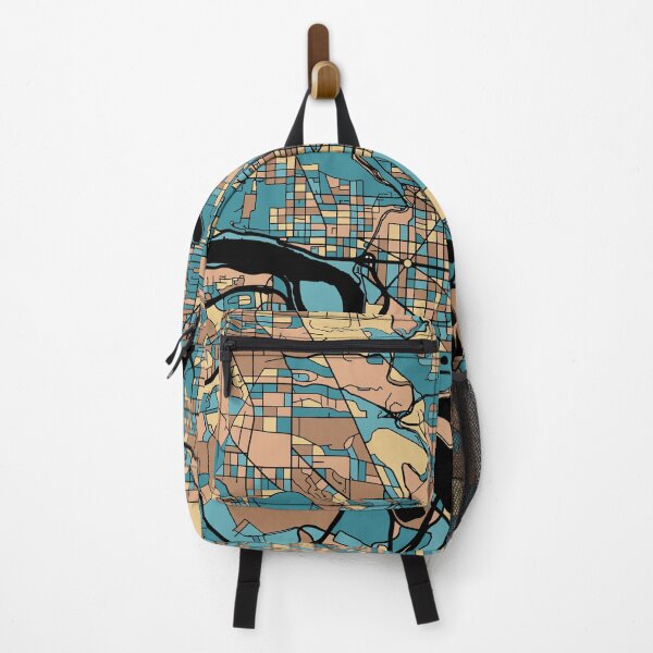Item preview, Washington Map Pattern in Mid Century Pastel designed and sold by PatternMaps.
