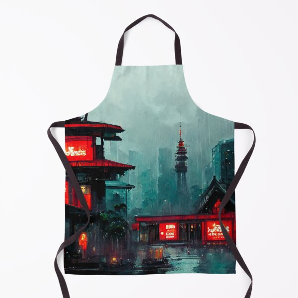 Item preview, Tran Zen - Cyberpunk Fantasy Scapes Cityscape Skyline designed and sold by ArkMinted.