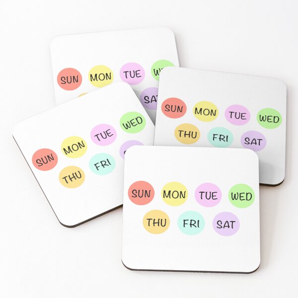 Item preview, 7 days 7 colors designed and sold by YQvibe Studio.