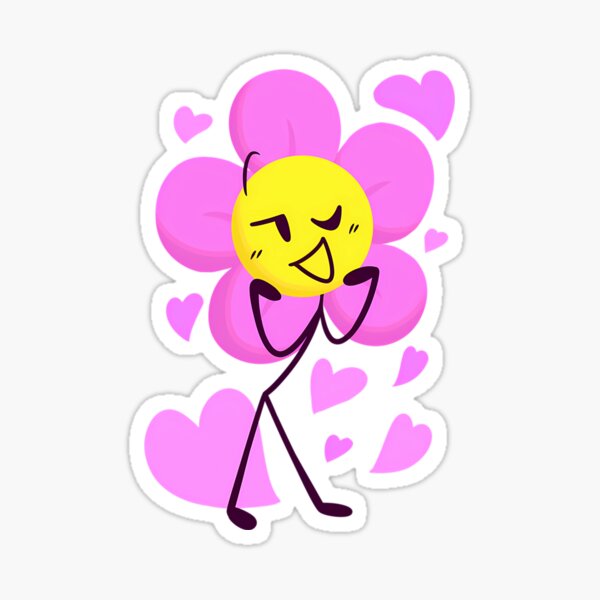 Pink Flower, Battle For Dream Island, Bfdi Recommended Characters, Flower  Robot, Blog, Facial Expression, Yellow, Cartoon transparent background PNG  clipart