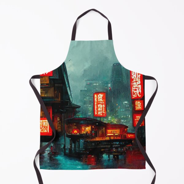 Item preview, Neon Path - Cyberpunk Cityscape designed and sold by ArkMinted.