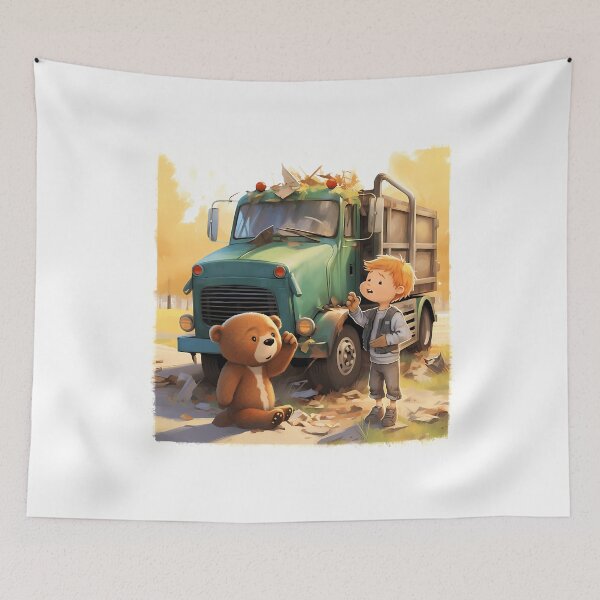 Item preview, Hank and Trash Truck Urban Adventure | Unique  for All designed and sold by AgatheMerciless.