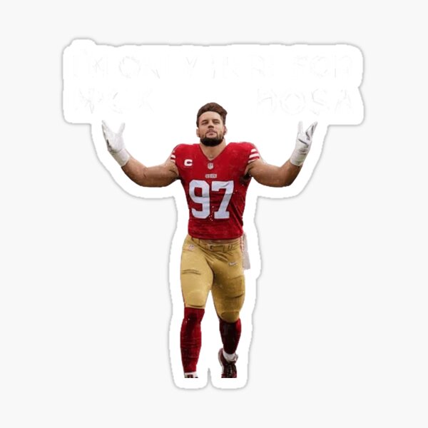 Nick Bosa 97 Strength  Sticker for Sale by TillmanHudson