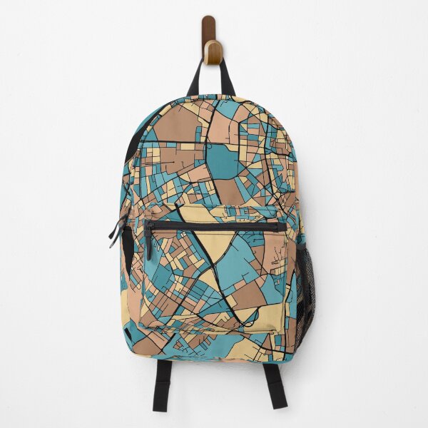 Item preview, Cologne Map Pattern in Mid Century Pastel designed and sold by PatternMaps.