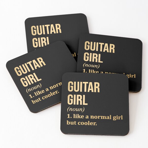 Item preview, Guitar Girl Definition in Gold designed and sold by XCIV.