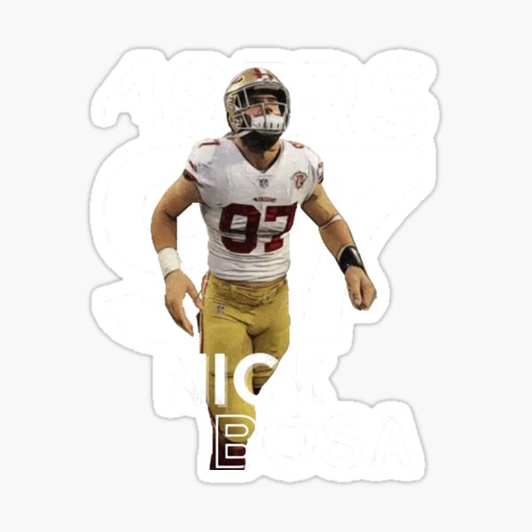 Nick Bosa 97 Strength  Sticker for Sale by TillmanHudson