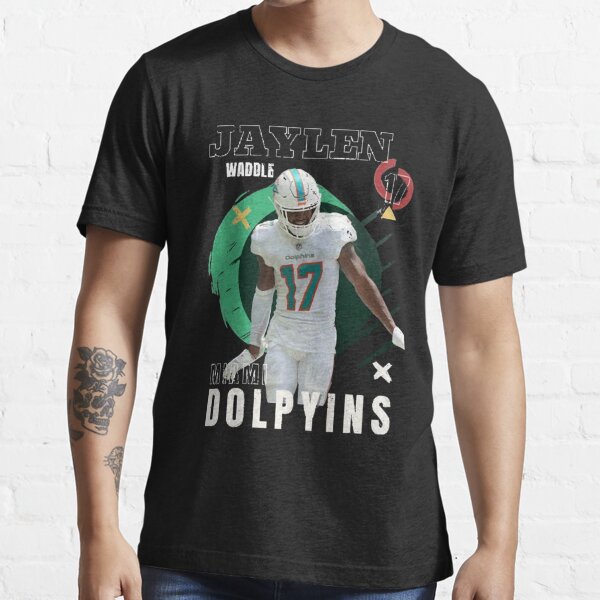 Teddy Bridgewater Miami Dolphins Women's Aqua Name & Number Logo Slim Fit T- Shirt 