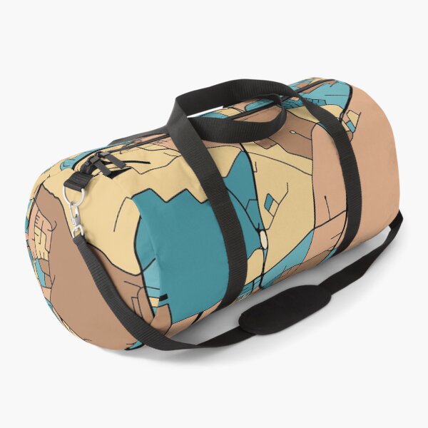 Item preview, Dortmund Map Pattern in Mid Century Pastel designed and sold by PatternMaps.