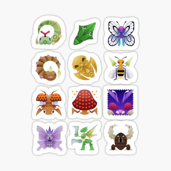 Gen 1 Bugs Sticker
