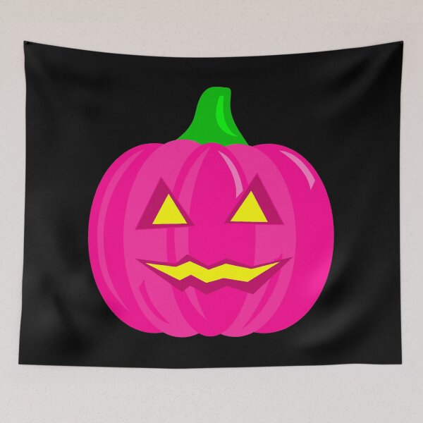 Item preview, creepy halloween pumpkin pink  designed and sold by Gossip Rag.