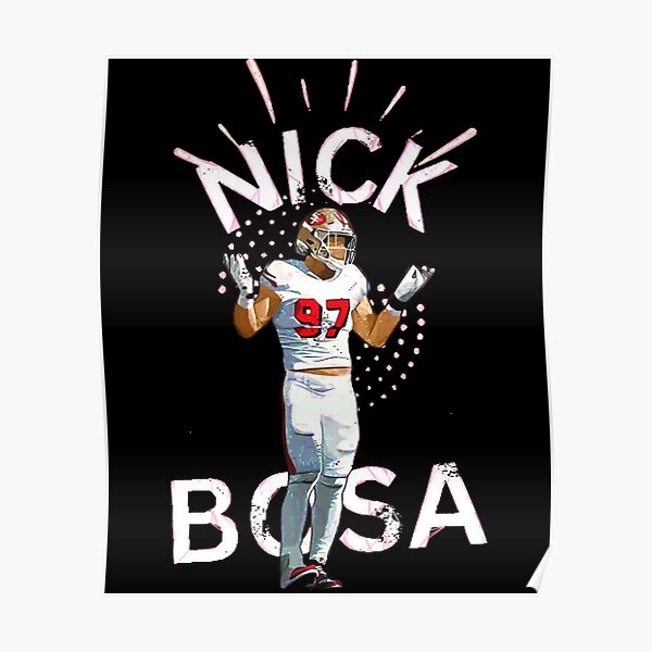 Nick Bosa San Francisco 49ers Defensive End Art Wall Room Poster