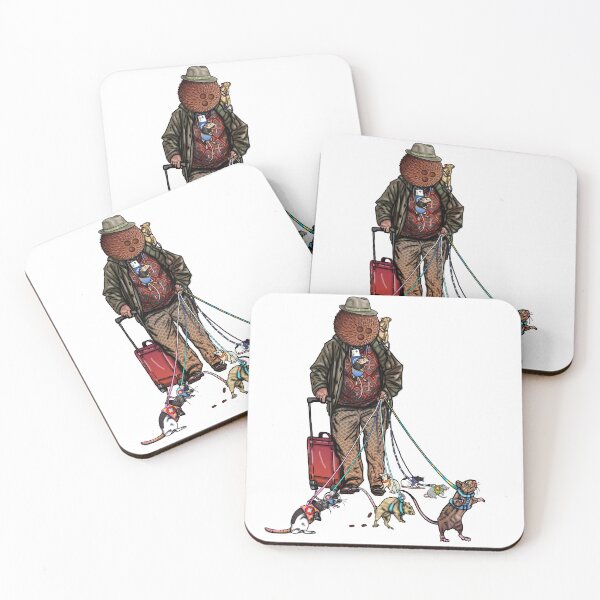 Item preview, Coconut Head: Flying with the Emotional Support Rats designed and sold by FreyStrandDraws.