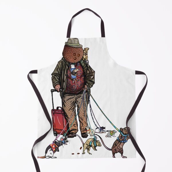 Item preview, Coconut Head: Flying with the Emotional Support Rats designed and sold by FreyStrandDraws.