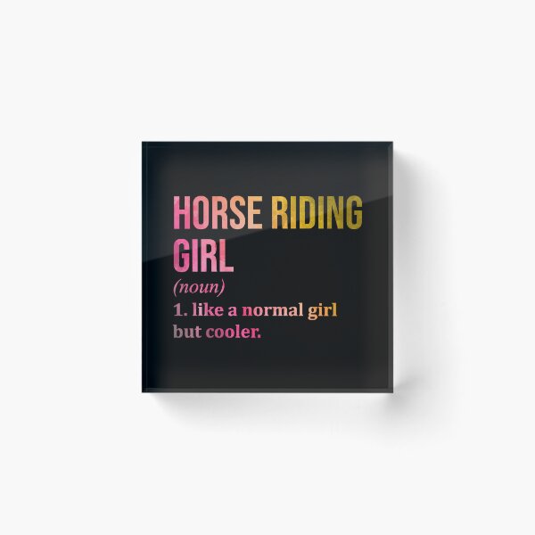 Item preview, Horse Riding Girl Definition in Watercolor designed and sold by XCIV.