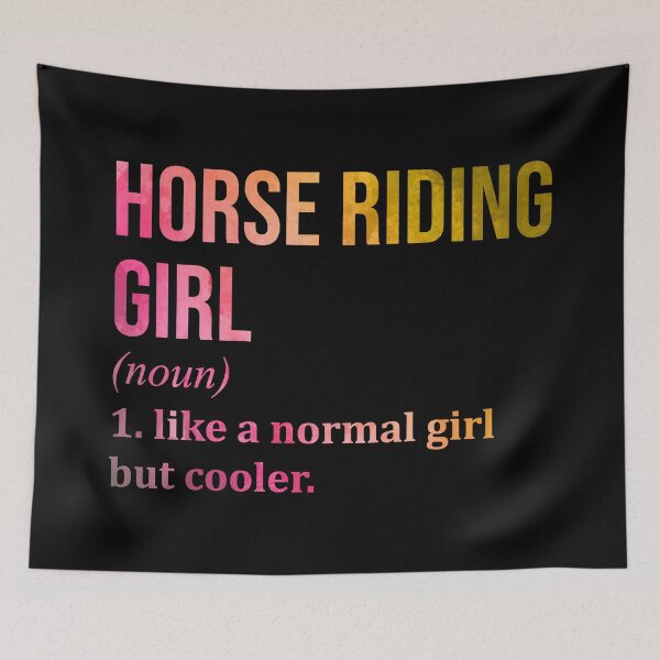Item preview, Horse Riding Girl Definition in Watercolor designed and sold by XCIV.