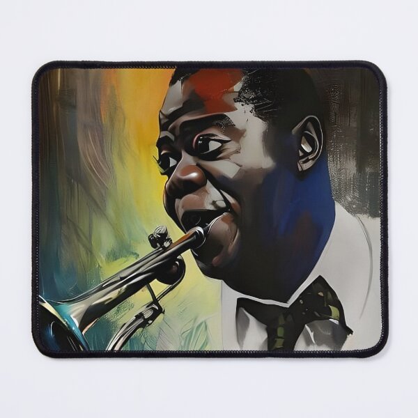 Item preview, Louis Armstrong with His Trumpet designed and sold by Sylvanny.