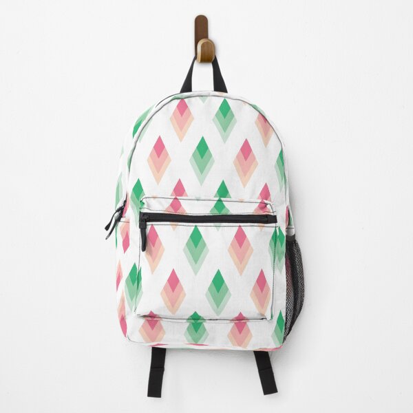 Item preview, Green pink diamonds  designed and sold by The Pattern Mill.