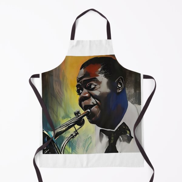 Item preview, Louis Armstrong with His Trumpet designed and sold by Sylvanny.