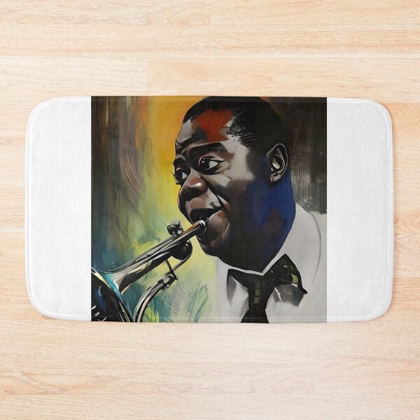 Item preview, Louis Armstrong with His Trumpet designed and sold by Sylvanny.
